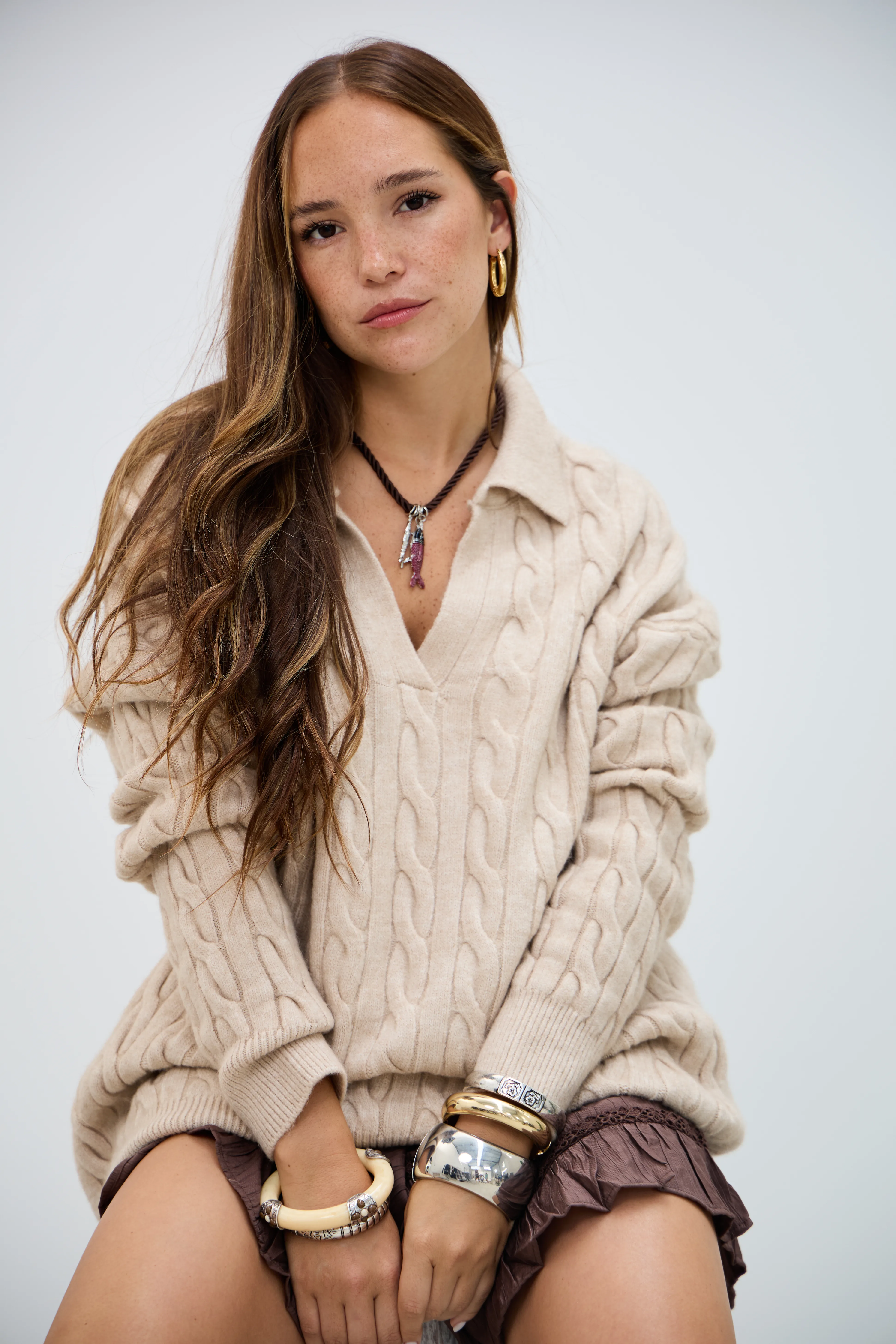 Sweater Subidon Beige L26-3370