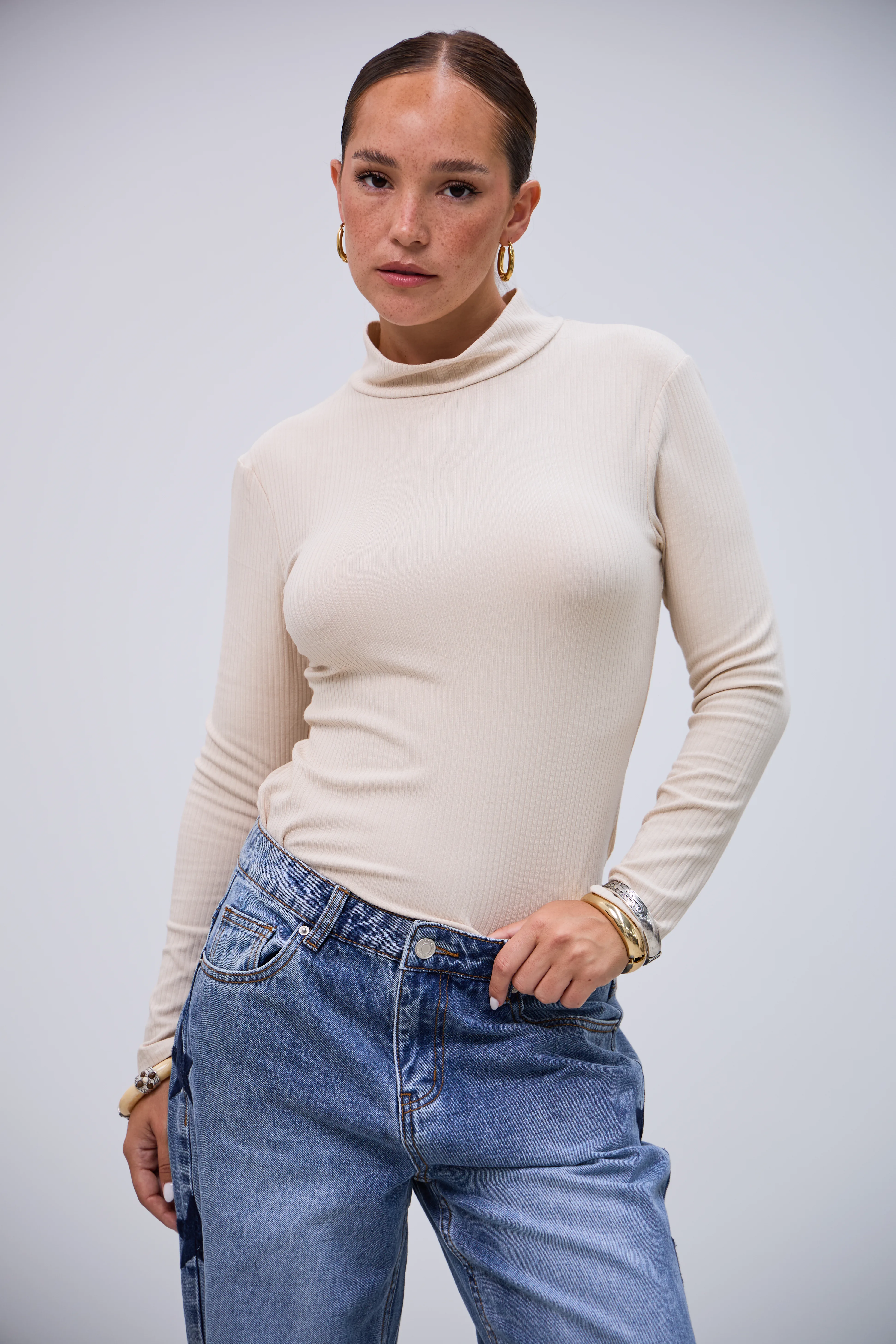 Polerita Basica Larga Beige L26-3320