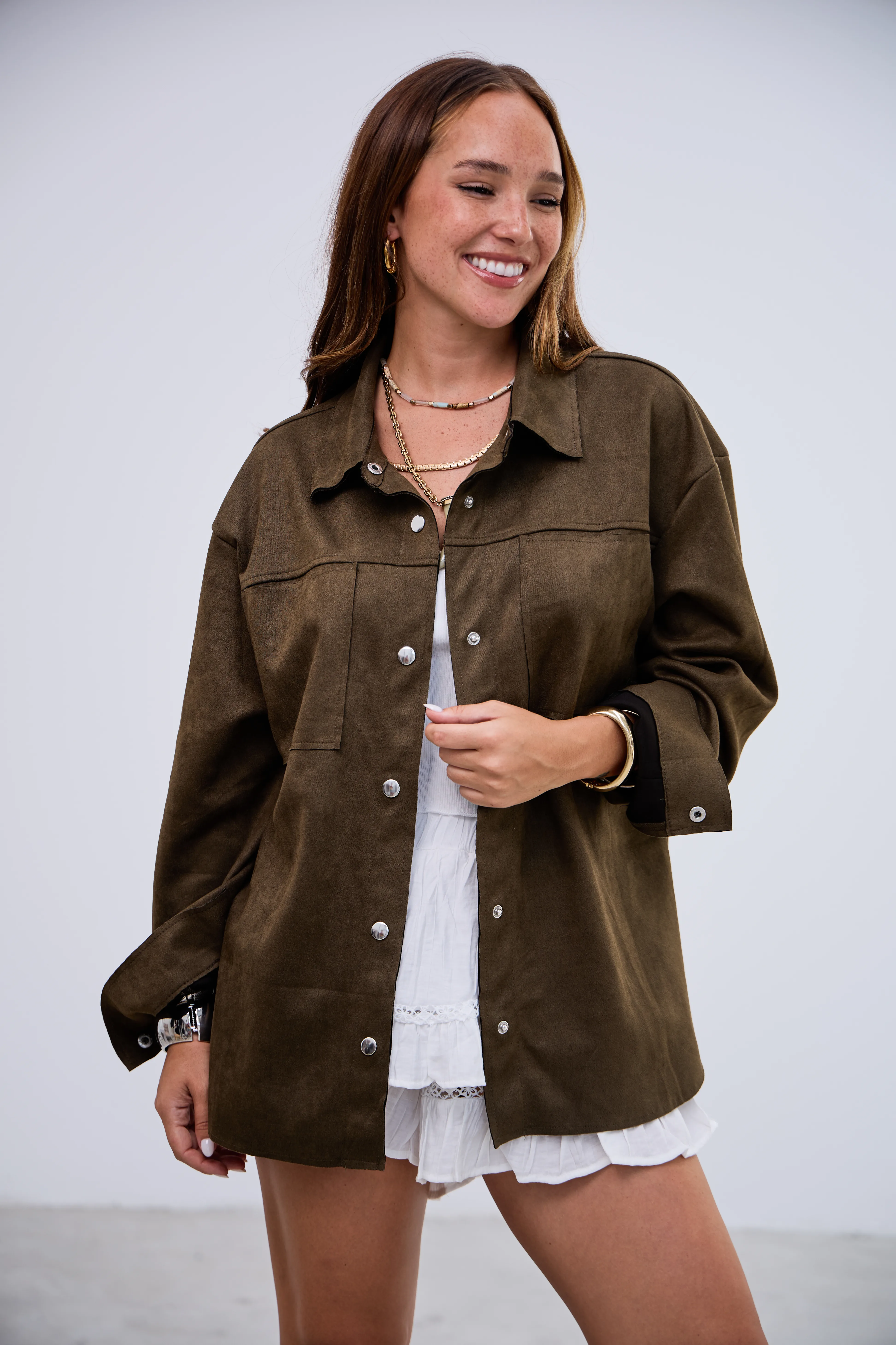 Sobrecamisa Gamuza Verde L26-3317