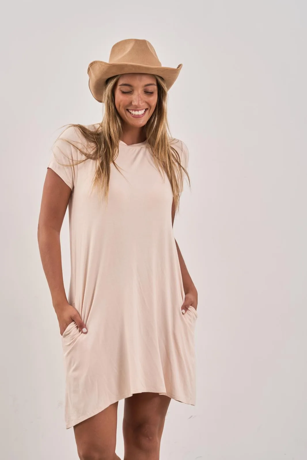 Vestido Modal Beige