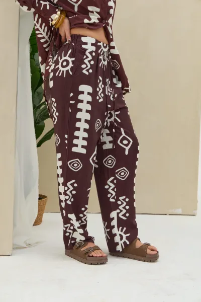 Pantalon Estampado Choco