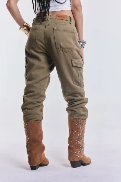 Denim Cargo Icaro Verde