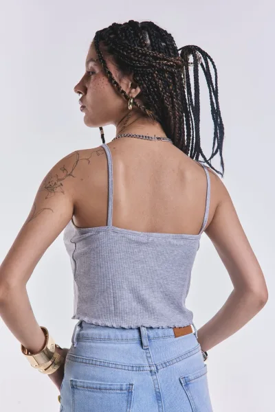 Musculosa Fresh Gris