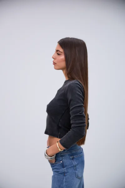 Remera Magnetica Negro L26-3308