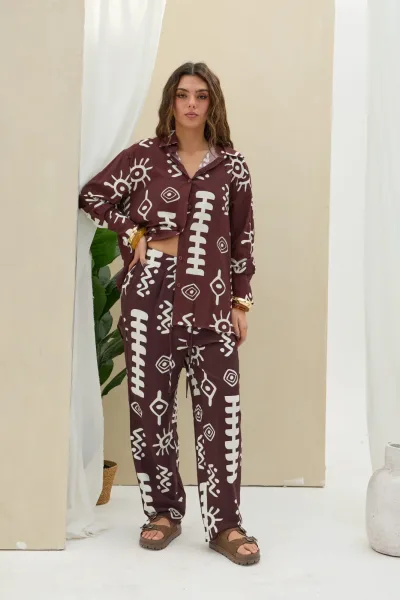 Pantalon Estampado Choco