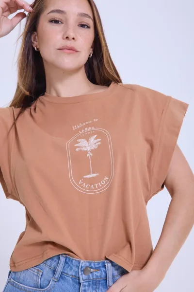Remera Sunshine Camel