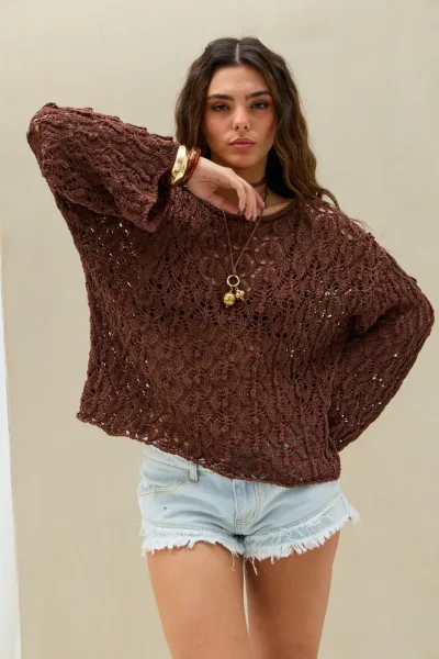 Sweater Tejido Free Choco