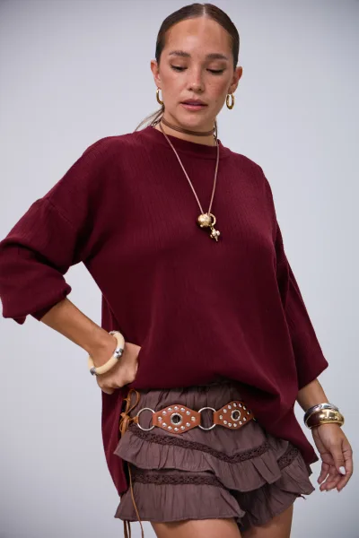 Sweater Reset Bordeaux