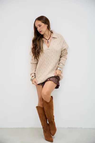 Sweater Subidon Beige L26-3370