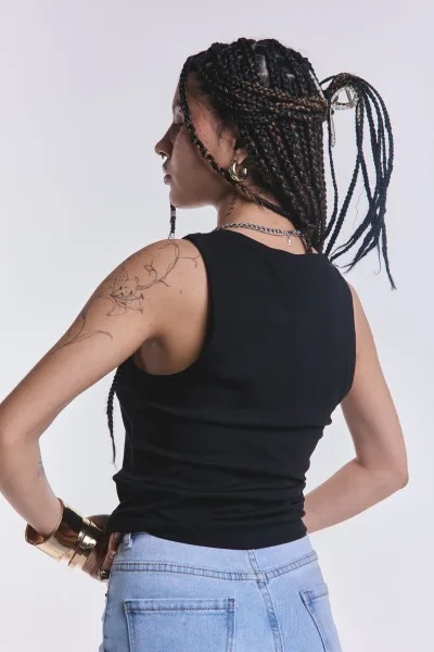 Musculosa Basica Morley Negro