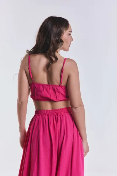 Top Volver Fucsia