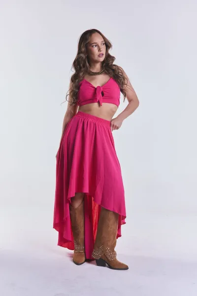 Top Volver Fucsia