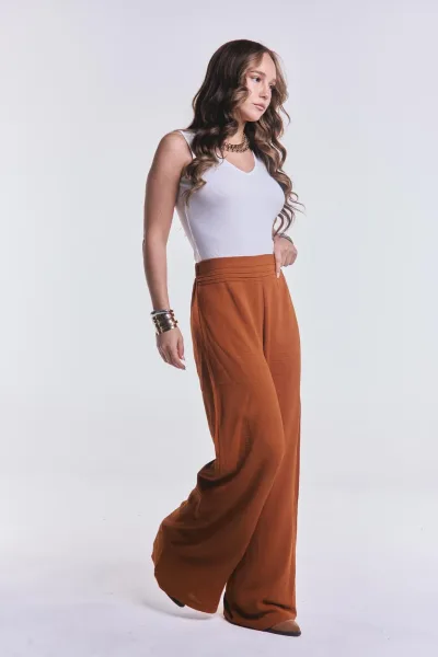 Pantalon Volver Camel