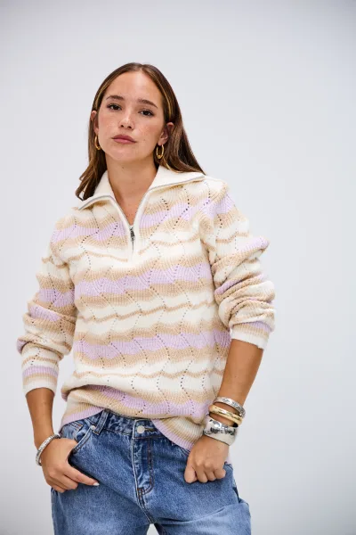 Sweater Voltaje Lila L26-3376