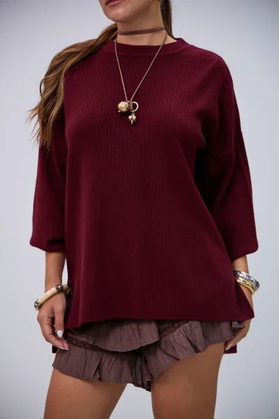 Sweater Reset Bordeaux
