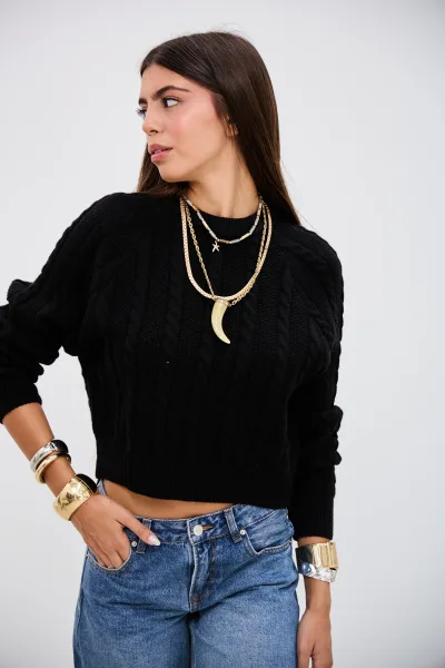 Sweater Momento Negro L26-3362