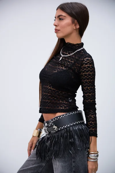 Remera Irresistible Negro L26-3328