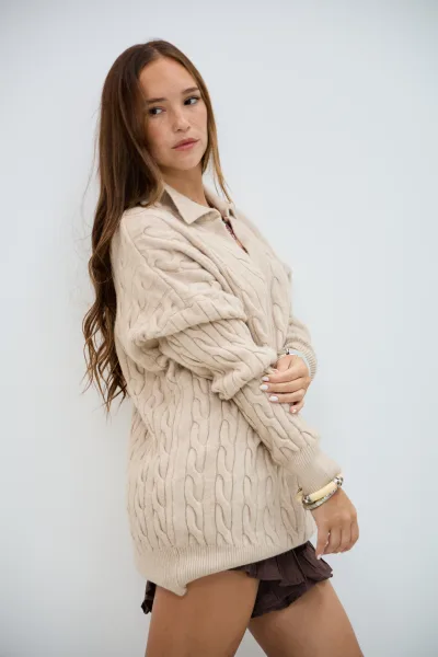 Sweater Subidon Beige L26-3370