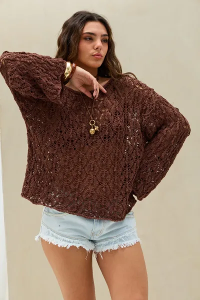 Sweater Tejido Free Choco