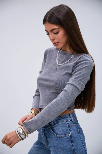 Remera Magnetica Gris L26-3308