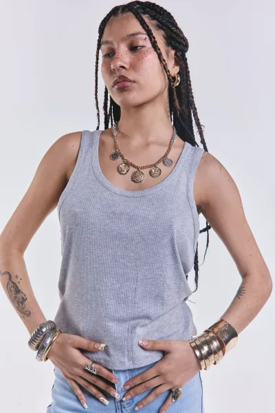 Musculosa Basica Morley Gris