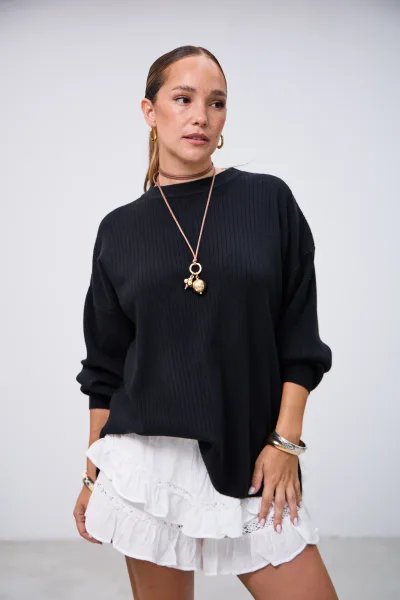 Sweater Reset Negro L26-3354