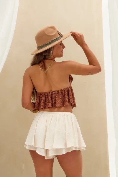 Top Volados Marron