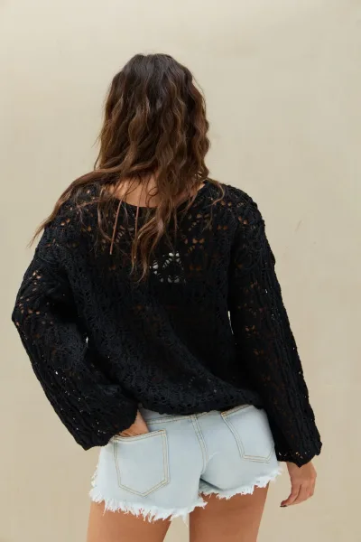 Sweater Tejido Free negro