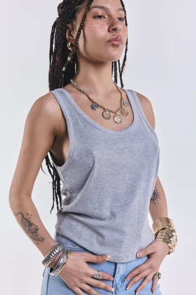 Musculosa Basica Morley Gris