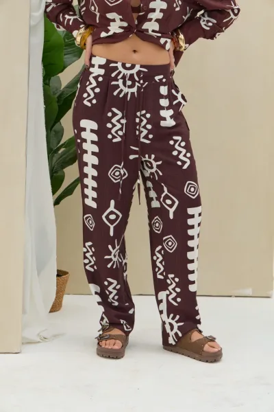 Pantalon Estampado Choco