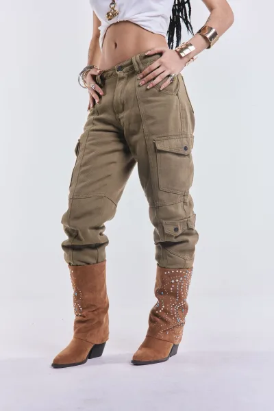 Denim Cargo Icaro Verde